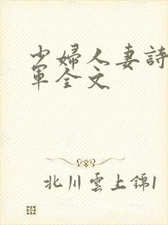 少妇人妻诗雨小军全文