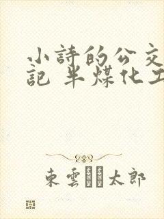 小诗的公交车日记 半煤化工
