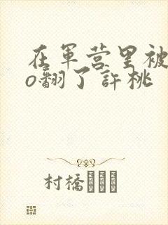 在军营里被cao翻了许桃