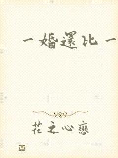 一婚还比一婚高