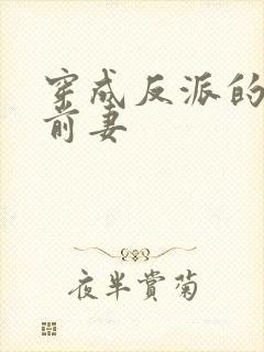 穿成反派的炮灰前妻