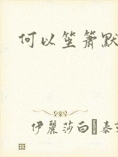 何以笙箫默小说