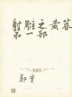 射雕之黄蓉新传第一部