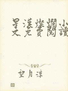 星汉灿烂小说全文免费阅读