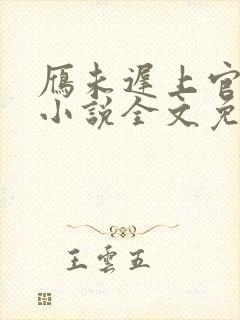 雁未迟上官穿越小说全文免费阅读