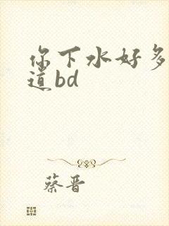 你下水好多下水道bd