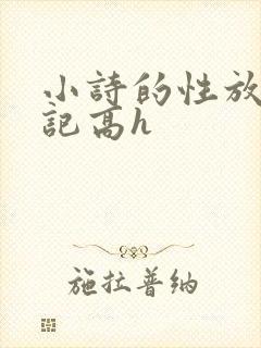 小诗的性放荡日记高h