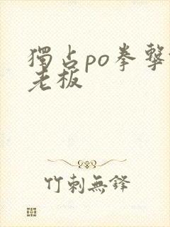 独占po拳击馆老板