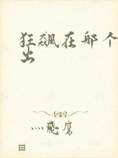 狂飙在哪个台播出