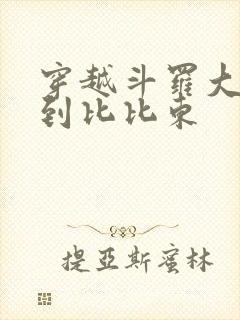 穿越斗罗大陆推到比比东