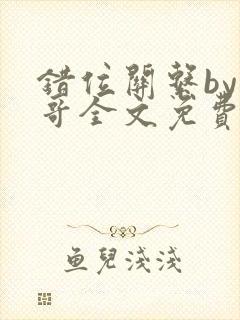 错位关系by东哥全文免费阅读