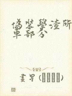 伪装学渣所有开车部分