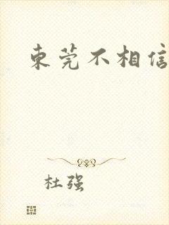 东莞不相信眼泪