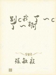 别c我了～c烂了～啊