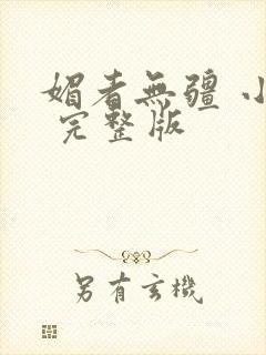 媚者无疆 小说 完整版