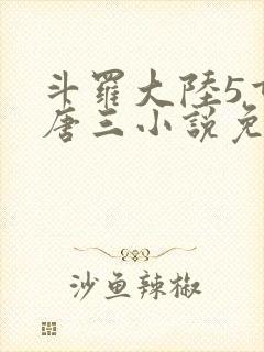 斗罗大陆5重生唐三小说免费阅读