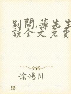 别闹,薄先生小说全文免费阅读