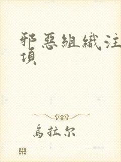 邪恶组织注意事项