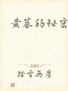 黄蓉的秘密