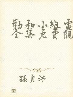 劝和小组电视剧全集免费观看