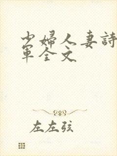 少妇人妻诗雨小军全文
