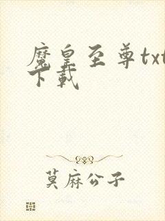魔皇至尊txt下载