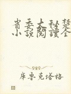 省委大秘楚东恒小说阅读全文