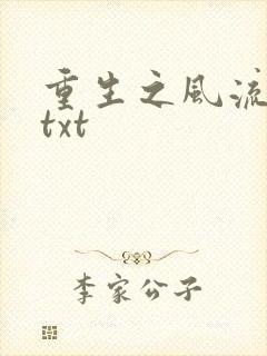 重生之风流仕途txt