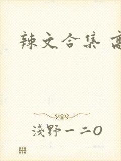 辣文合集 高h