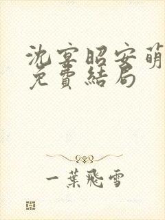 沈宴昭安萌全文免费结局