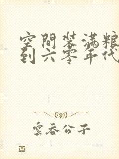 空间装满粮食回到六零年代