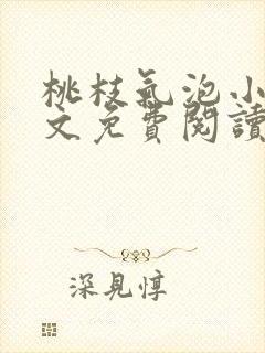 桃枝气泡小说全文免费阅读