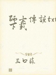师士传说txt下载