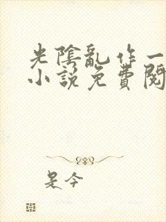 光阴乱作一团的小说免费阅读