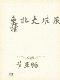 东北大坑原始激情