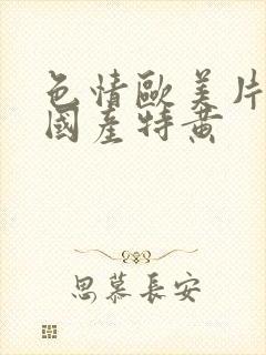 色情欧美片午夜国产特黄