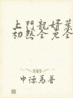 上门龙婿叶辰萧初然全免全集