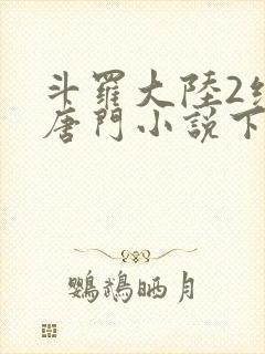 斗罗大陆2绝世唐门小说下载