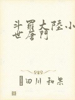 斗罗大陆小说绝世唐门