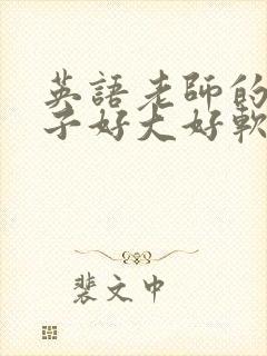 英语老师的小兔子好大好软水