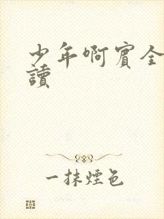 少年啊宾全文阅读