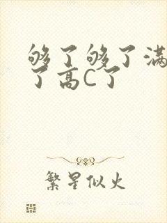 够了够了满到C了高C了