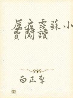 厉夜霆苏小汐免费阅读