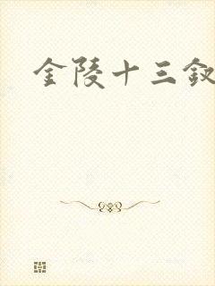 金陵十三钗小说