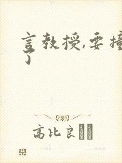 言教授,要撞坏了