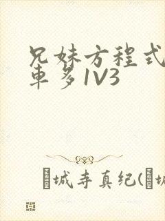 兄妹方程式多R车多1V3