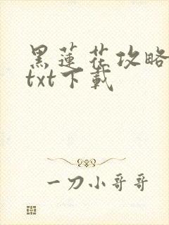 黑莲花攻略手册txt下载