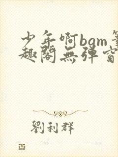 少年啊bgm笔趣阁无弹窗免费