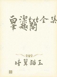 白洁txt全集笔趣阁
