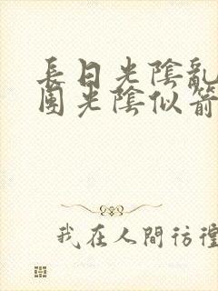 长日光阴乱作一团光阴似箭必读